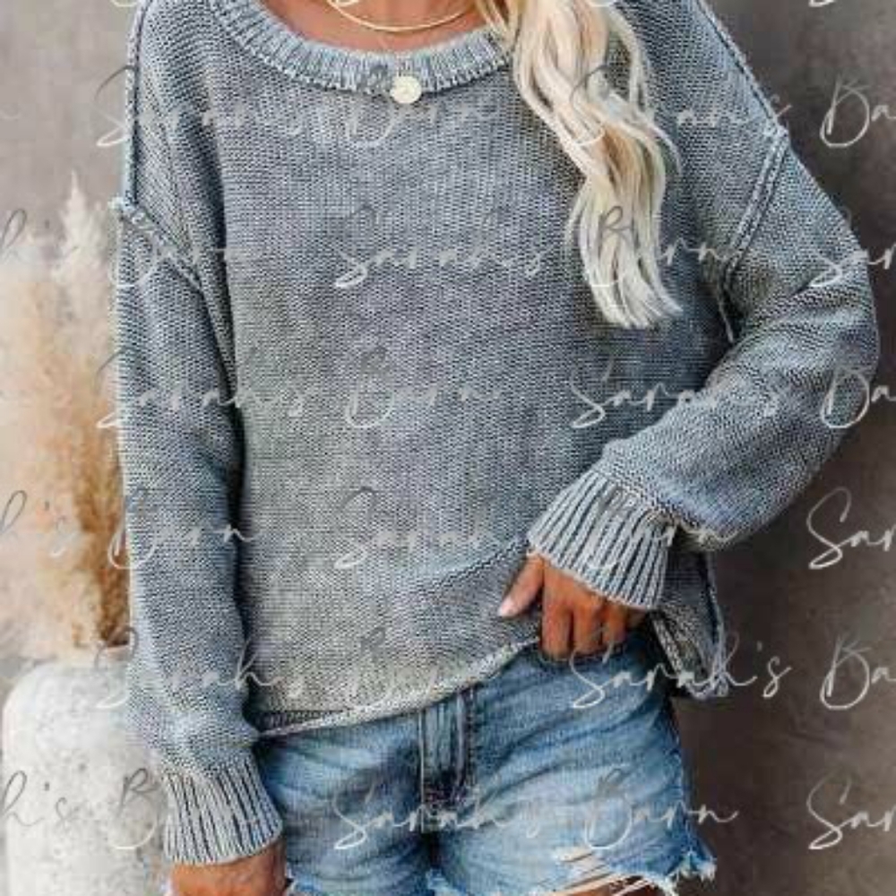 New without tags grey, crop style sweater